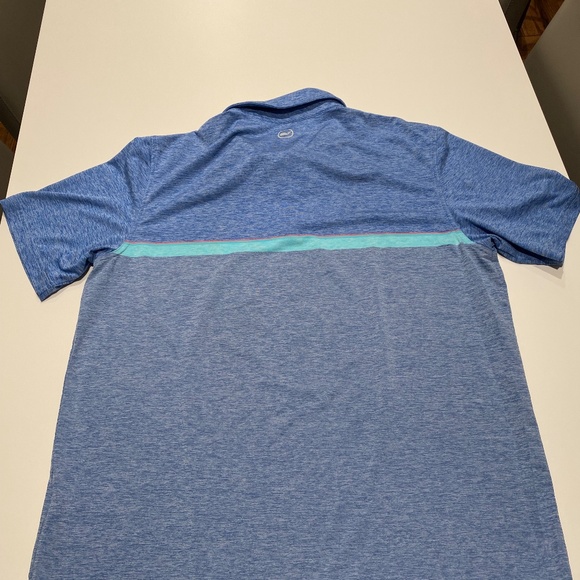 Vineyard Vines Sankaty Stripe Performance Polo in Blue - Picture 3 of 3